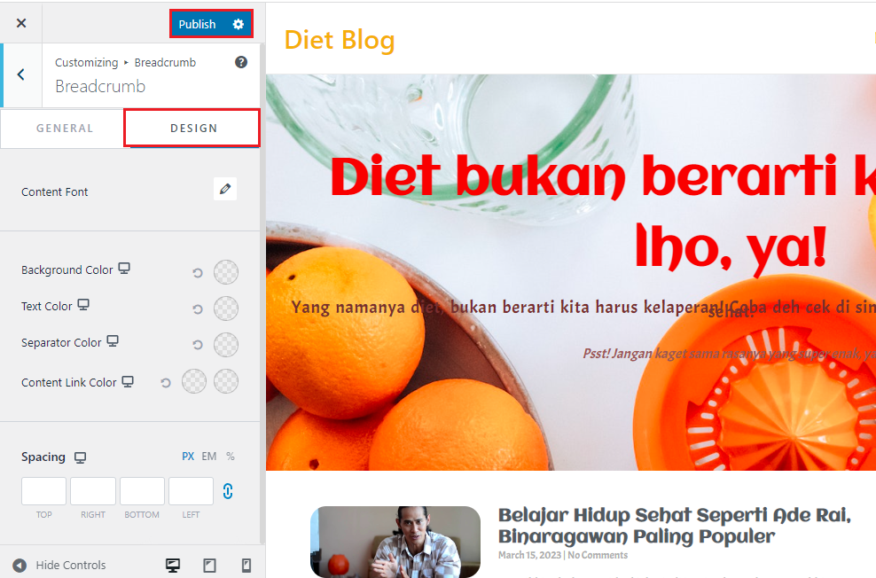 memasang breadcrumb di website