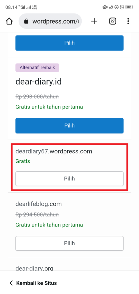 cara membuat blog di hp
