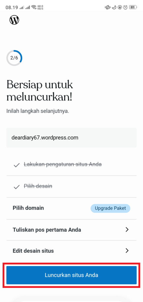 cara membuat blog di hp