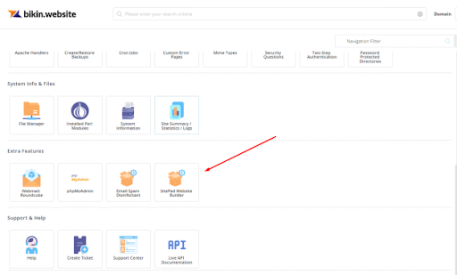 cara membuat website di sitepad