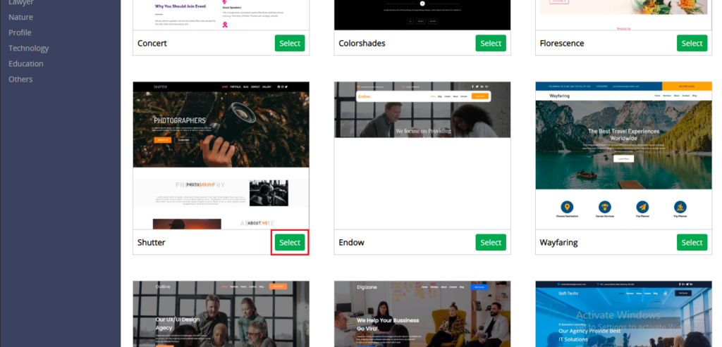 cara membuat website portofolio di sitepad
