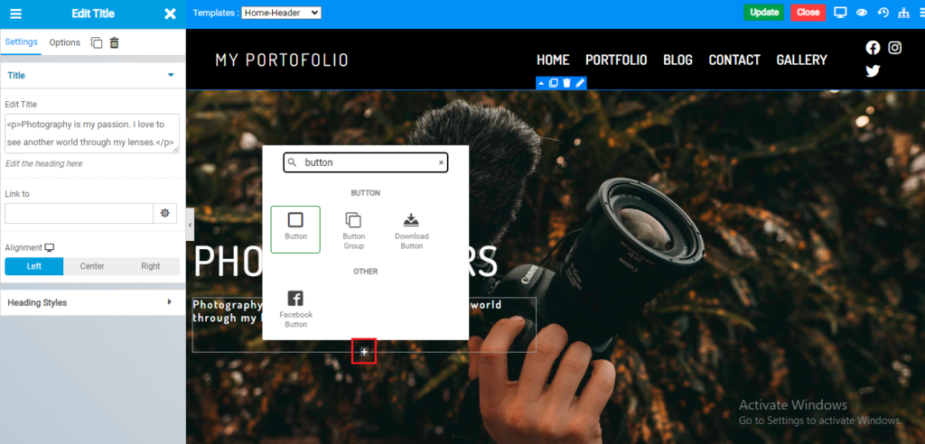 cara membuat website portofolio di sitepad