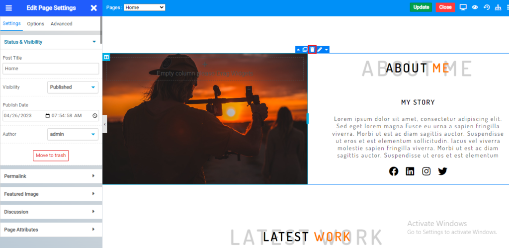 menghapus baris yang tidak digunakan