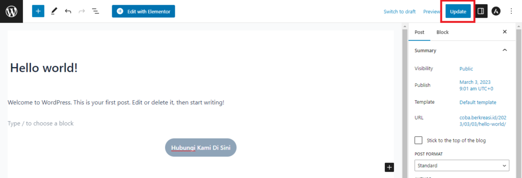 klik update
