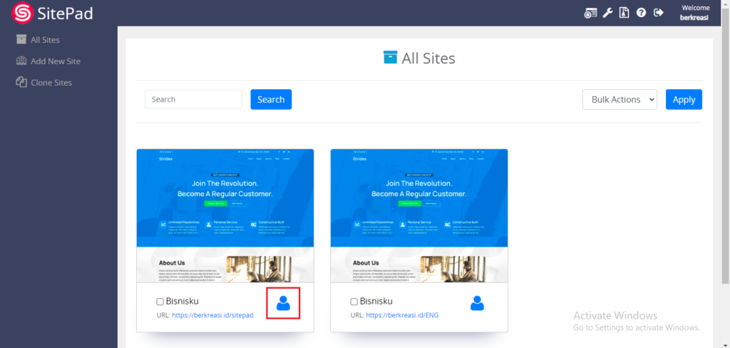 masuk ke website utama