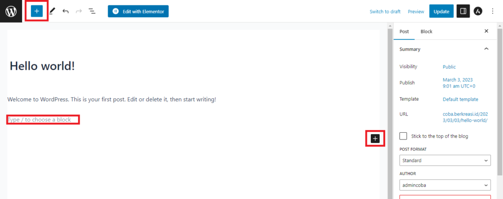cara membuat button di wordpress gutenberg