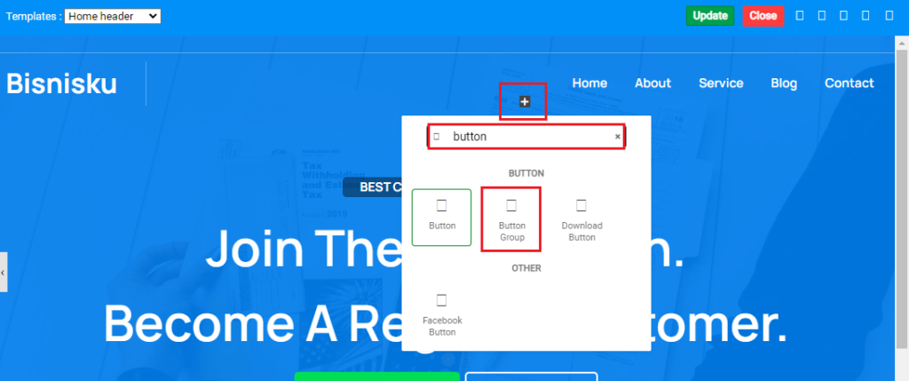 menambahkan button dua bahasa
