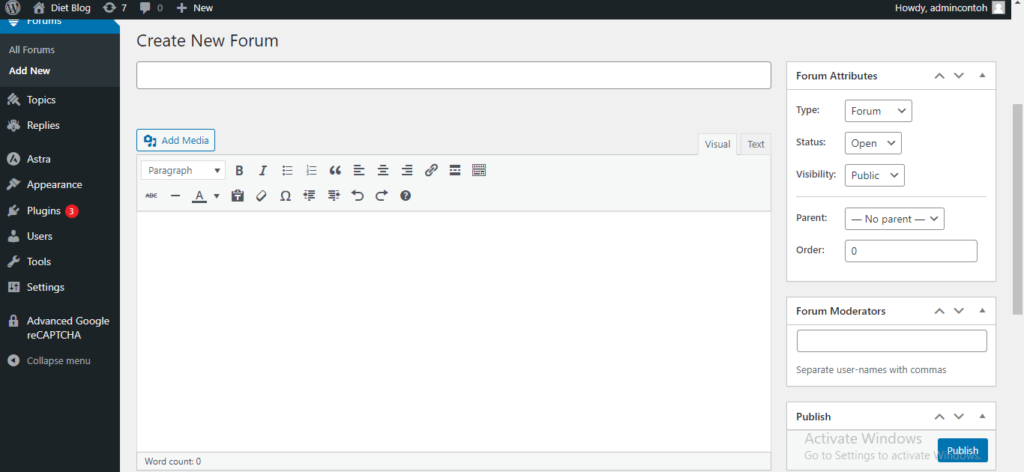 cara membuat forum di website wordpress