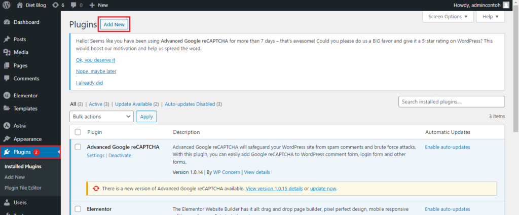 install plugin forum di website