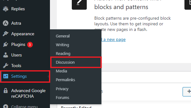 cara menonaktifkan komentar di semua halaman wordpress
