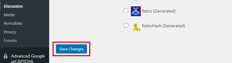 save changes discussion